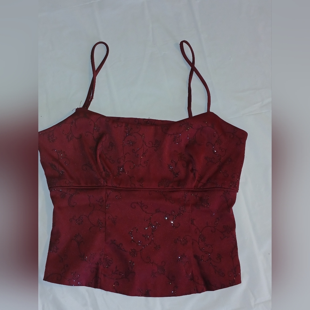 Elegant Red Women's Top